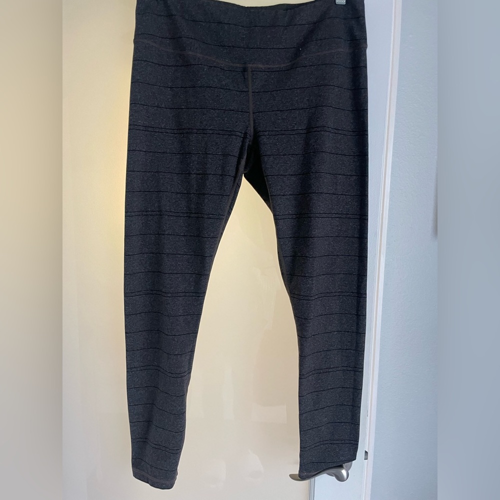 Prana Leggings TRANSFORM Yoga PantsStriped Stretch Gym Workout Size XL